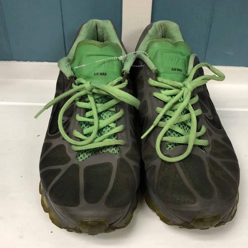 Nike Air Max+ 2011 Size Cool Grey Neon Lime mens Size‎ 11 429889-003
